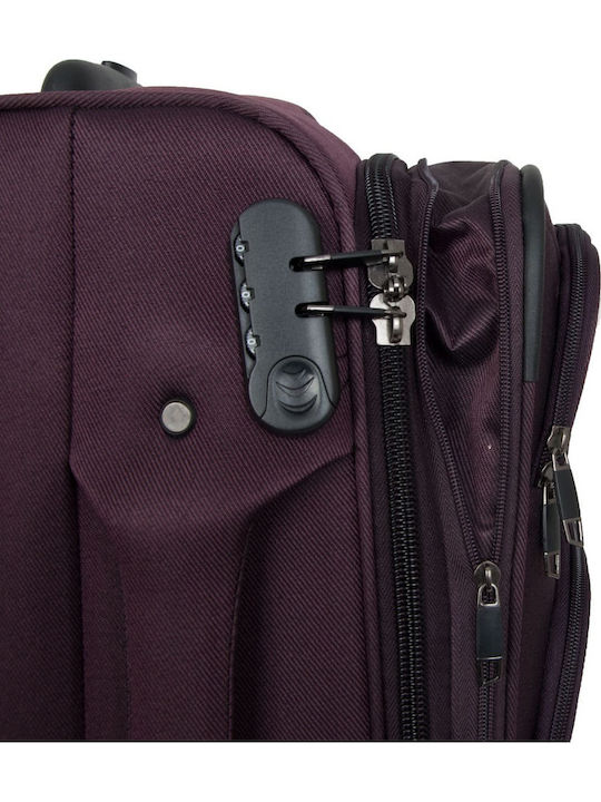 Xplorer Cabin Fabric Dark Purple Suitcase With 4 Wheels