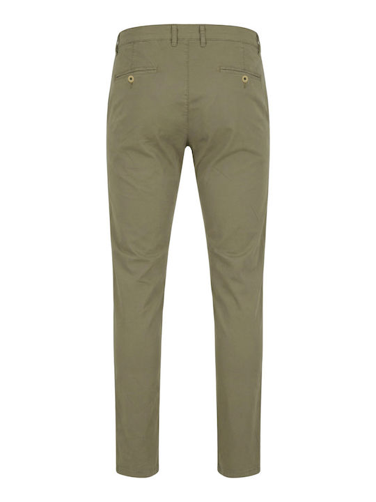 Chino Elastic Trousers in Regular Fit Orange