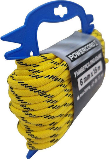 Suport Lat De Frânghie Powercord 6 Mm 15 M Galben