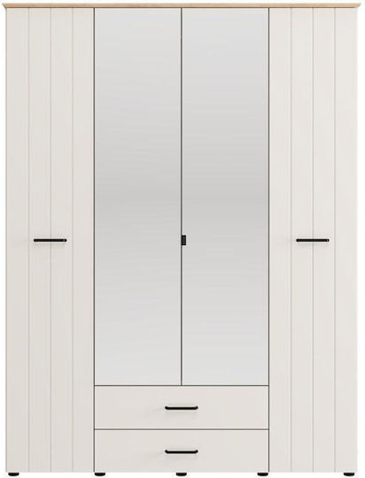 Lambeth 4k2f2o Τετράφυλλη Ντουλάπα με Καθρέπτη 158x54x208cm Cashmere-artisan Oak Lambeth 4k2f2o Τετράφυλλη Ντουλάπα με Καθρέπτη 158x54x208cm Cashmere-artisan Oak