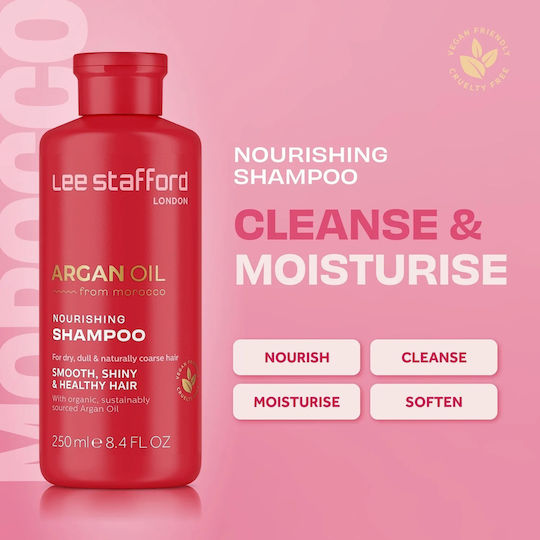 Lee Stafford Argan Oil From Morocco Shampoos Reconstruction/Nourishment & Hydration for All Hair Types 250ml