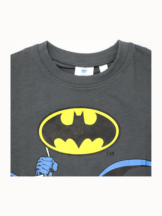 Kids Short-Sleeved Blouse Anthracite