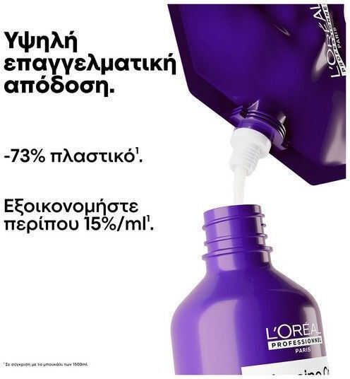 L'Oréal Professionnel Keratin Alpha Sleek Refill Шампоан Възстановяване и Подхранване и Обем за Непокорна Коса 500ml