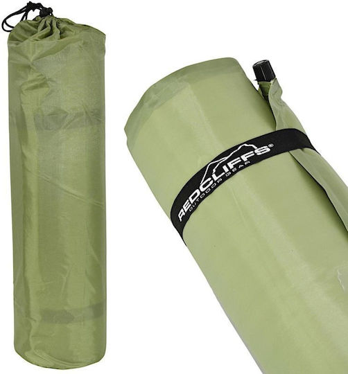 Redcliffs Αυτοφούσκωτο Μονό Υπόστρωμα Camping 183x51cm Πάχους 2.5cm Πράσινο