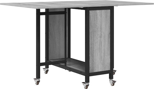 Трапезна Маса Дървена Сива 130x80x76.5см