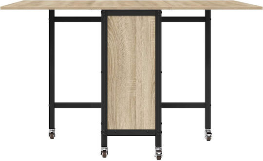 Трапезна Маса Дървена Бежова 130x80x76.5см