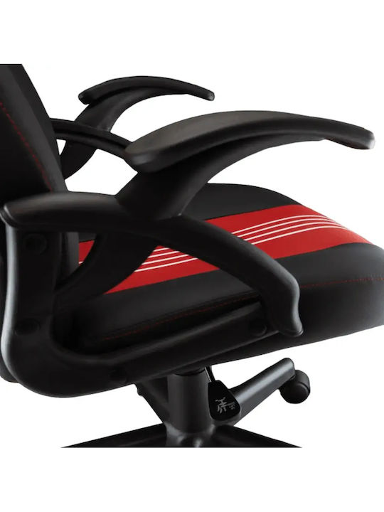 Baracuda Abalone Καρέκλα Gaming Δερματίνης Black/Red