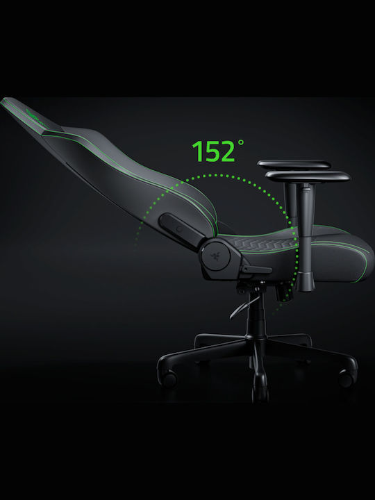 Razer Iskur V2 NewGen Stoff Gaming Stuhl mit Verstellbaren Armlehnen Schwarz/Grün