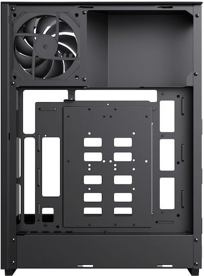 GameMax T20 Gaming Micro Tower Кутия за Компютър със Страничен Прозорец и ARGB Осветление Черна