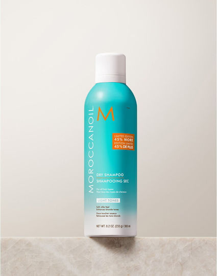 Moroccanoil Dry Shampoo Light Tones Ξηρό Σαμπουάν Όγκου & Λάμψης για Όλους τους Τύπους Μαλλιών 323ml