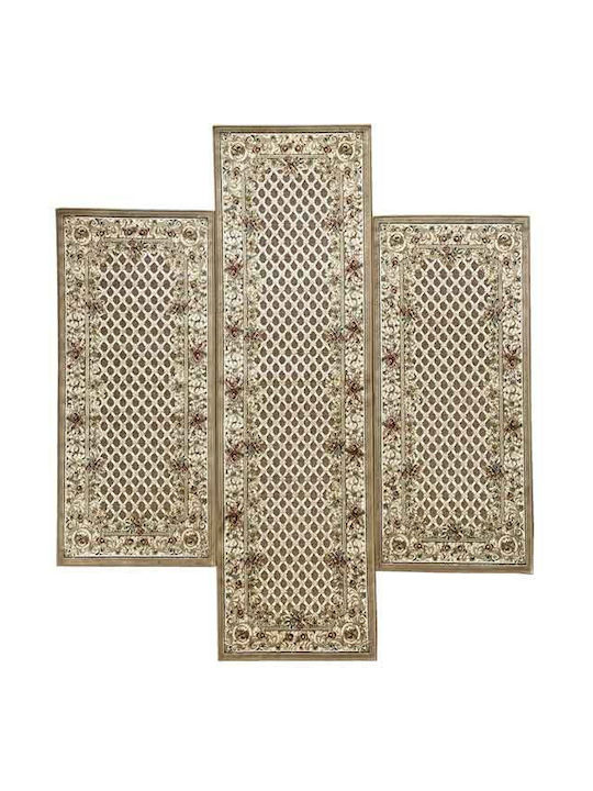 Ragolle Summer Bedroom Rug Set Genova Beige 38563-2222 3 Pieces