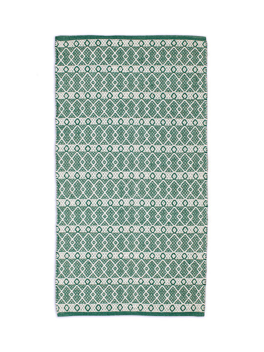 Koulis Carpets Σετ Καλοκαιρινά Χαλιά Κρεβατοκάμαρας Βαμβακερά Πράσινα 0018-00004-070 3τμχ