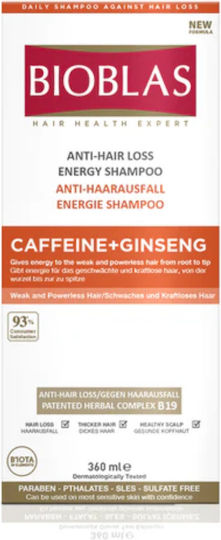 Bioblas Caffeine+ Ginseng Σαμπουάν κατά της Τριχόπτωσης 360ml