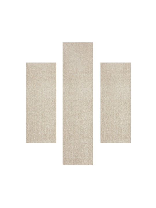 Decostar DOLCE-S 71181-050 Modern Bedroom Rugs Set Beige DE172220 3pcs