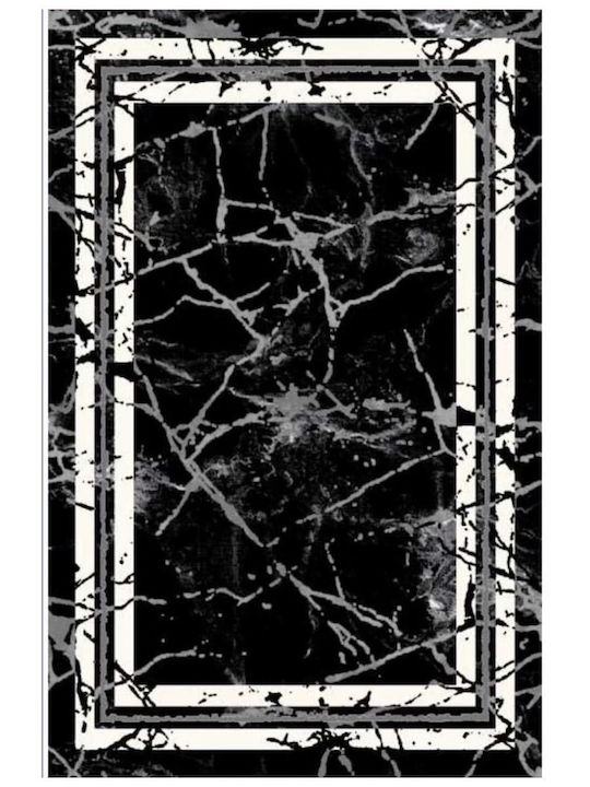 Marmo Carpet Cement Modern Bedroom Rugs Set Cement - Ανθρακί 100-1112-5 3pcs