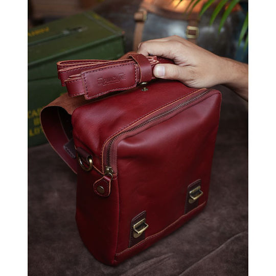 Damentasche Leder 4,4l Cherry Motorrad-Tanktaschen
