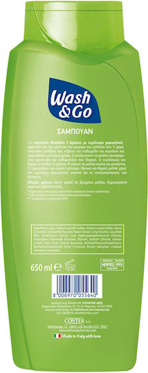 Wash & Go Σαμπουάν Αναδόμησης/Θρέψης για Κανονικά Μαλλιά 650ml