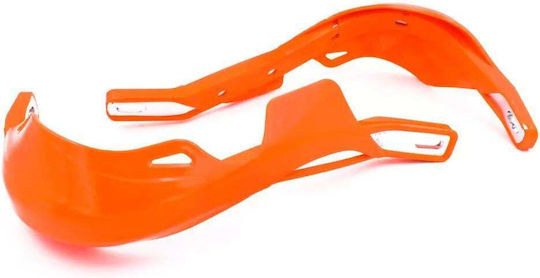 Motorcycle Protective Hand Guards Handlebar Grips Motorcycle 22-28mm Motocross - Enduro - ATV 2pcs in Orange Colour