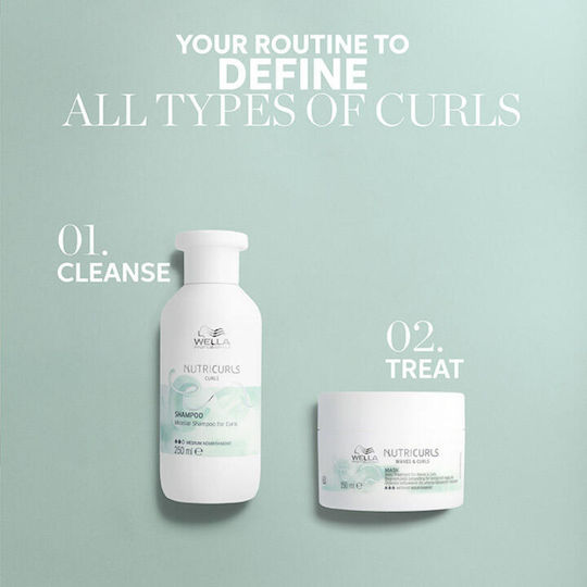 Wella Professionals Nutricurls Curl Medium Шампоан За Изглаждане За Къдрава Коса 250ml