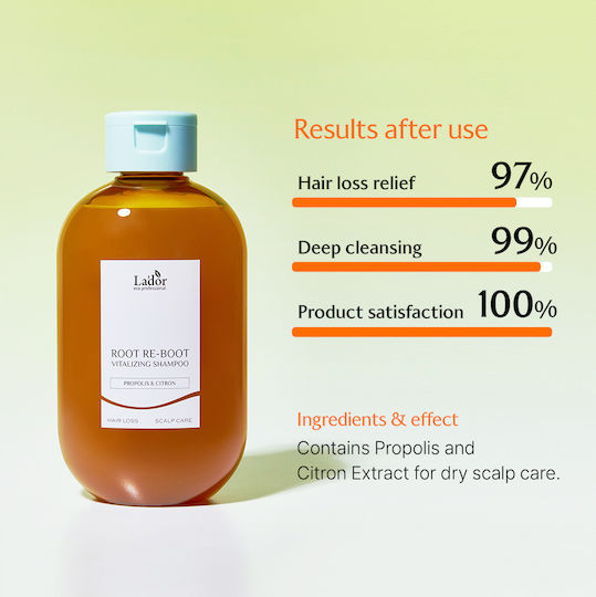 Lador Root Re-Boot Vitalizing Прополис и Цитрон Шампоан против Косопад 300мл