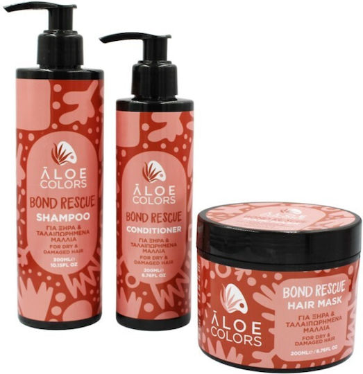 Aloe Colors Σαμπουάν Αναδόμησης/Θρέψης για Ταλαιπωρημένα Μαλλιά 300ml