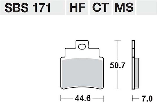 Sbs Brake Pads 171hf=775hf Scooter Ceramic