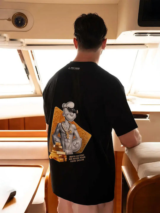 Short-Sleeved Printed Blouse Popeye Tony Couper