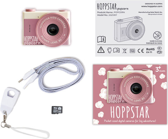 Hoppstar Popcorn Компактен Фотоапарат Розов