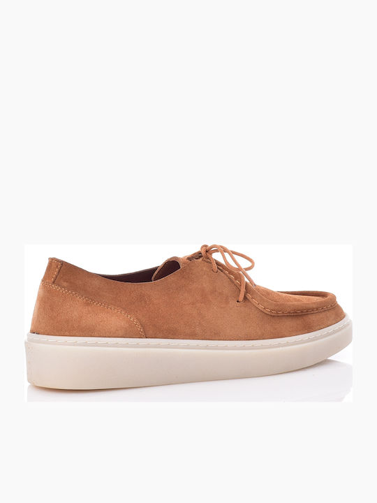 Pantofi Casual Bărbătești Din Piele Tabac