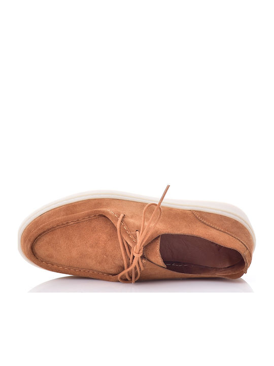 Pantofi Casual Bărbătești Din Piele Tabac