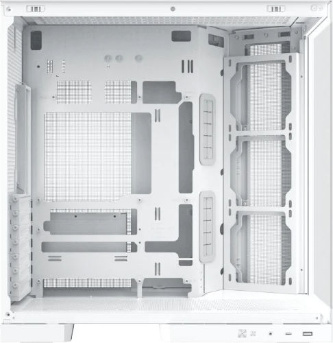 Xigmatek Aqua 7 Arctic Gaming Micro Tower Carcasă PC cu Panou Lateral 8 Ventilatoare ARGB