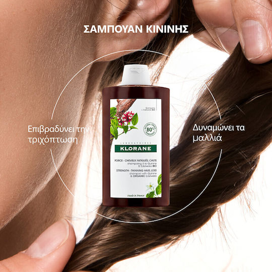 Klorane Shampoos against Hair Loss for Fragile, Αντι-Θραύση Hair 400ml