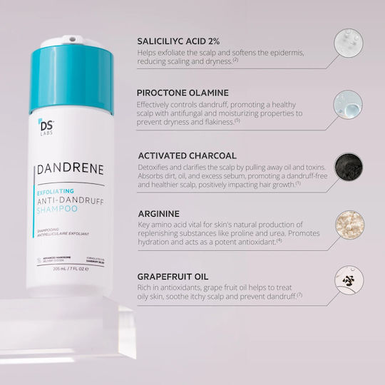 DS Laboratories Dandrene Шампоан срещу Пърхот за Мазни Косата 205мл