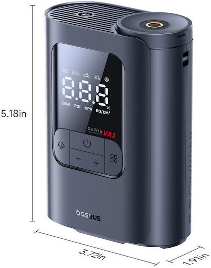 Baseus Autoreifenpumpe 150PSI Wiederaufladbare mit Batterie 12V