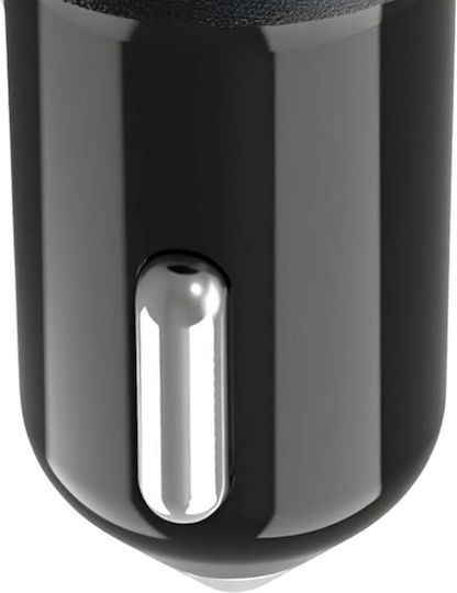 Budi Φορτιστής Αυτοκινήτου 30W 2.4A με Θύρες: 2xUSB Μαύρος