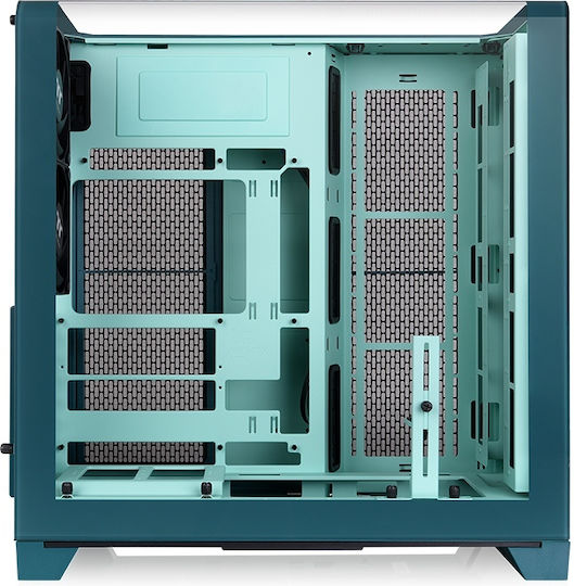 Thermaltake View 390 Air Gaming Midi-Turm Computergehäuse mit Seitenfenster Transformative Teal