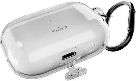 Puro Θήκη Σιλικόνης με Γάντζο σε Ροζ χρώμα για Apple AirPods Pro 3