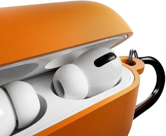 Puro Icon Silikonhülle in Orangener Farbe für Apple AirPods Pro 3