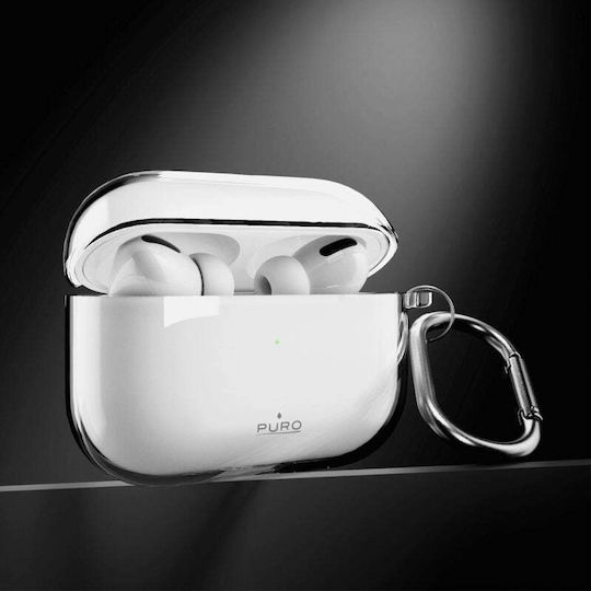 Puro Θήκη Σιλικόνης με Γάντζο σε Ροζ χρώμα για Apple AirPods Pro 3