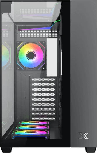 Xigmatek Aqua V Gaming Мини Кула Кутия За Компютър Със Страничен Прозорец Черна
