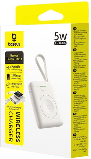 Baseus Enerfill FW11 Външна Батерия 1640mAh 5W Бяла