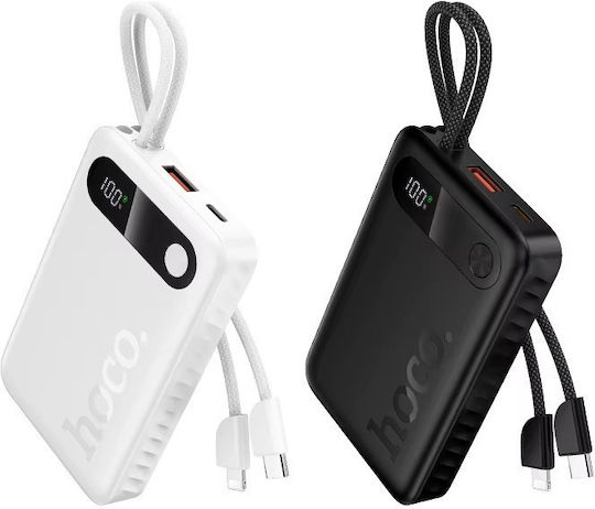 Hoco J171 Power Bank 10000mAh 22.5W με Θύρα USB-A και Θύρα USB-C Power Delivery / Quick Charge Λευκό