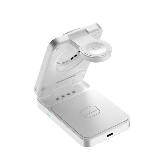 Mobile Origin Φορτιστής Magsafe 25W Ασημί (PW35)