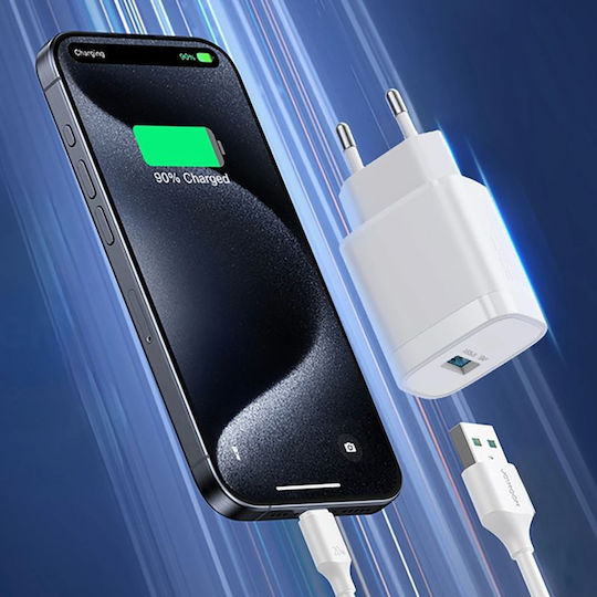 Joyroom Wireless Charger with USB-A Port 18W White (JR-TF4)