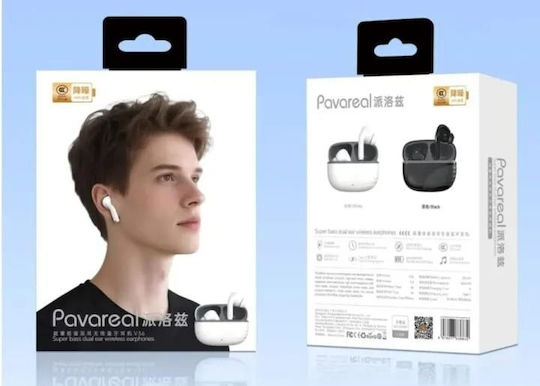 Pavareal Căști Bluetooth Handsfree In-ear cu Husă de Încărcare Negre