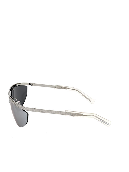 GCDS Unisex Sunglasses with Silver Metallic Frame and Silver Mirror Lens GC-1066169