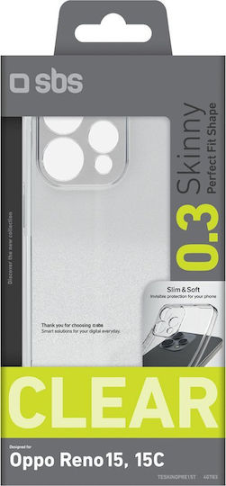 SBS Skinny Cover Back Cover Σιλικόνης Διάφανο (Oppo Reno 15)