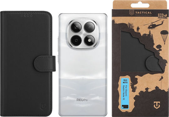 Tactical Field Notes Back Cover Δερμάτινο / Πλαστικό Μαύρο (Redmi Note 15)