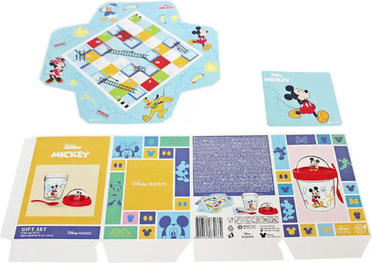 Set Cup Figure + Board Game Mickey Disney