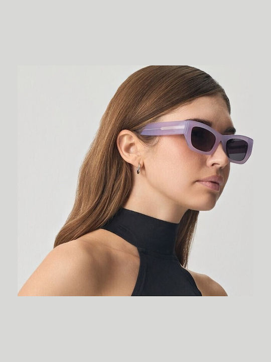 Faos Sunglasses Purple with Acetate Frame & Purple Lens Faos Sunglasses Purple with Acetate Frame & Purple Lens